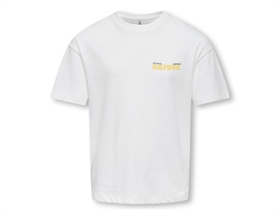 Kids Only t-shirt cloud dancer med nature print
