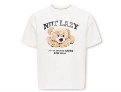 Kids Only t-shirt cloud dancer med bamseprint
