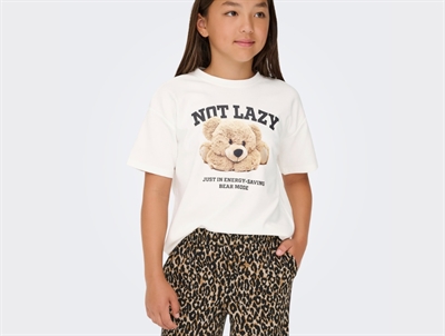 Kids Only t-shirt cloud dancer med bamseprint
