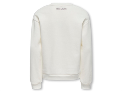 Kids Only sweatshirt egret sthlm med frontprint