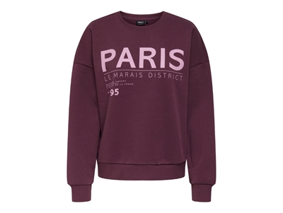 Kids Only sweatshirt mauve wine paris print
