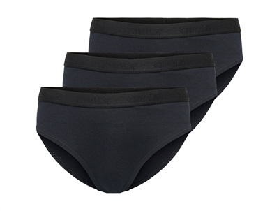 Kids ONLY sorte briefs i 3-pak med logoelastik set forfra