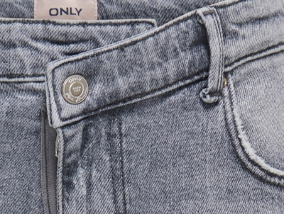 Detaljebillede af KIDS ONLY jeans medium grey med brede ben til piger