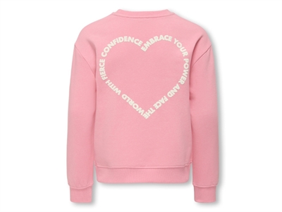 Kids Only sweatshirt sea pink fierce med hjerteprint