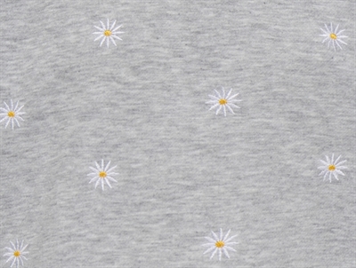 Kids ONLY sweatshirt i grå med blomsterbroderi closeup