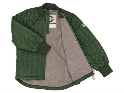 Mikk-Line termo jakke kombu green med fleecefor