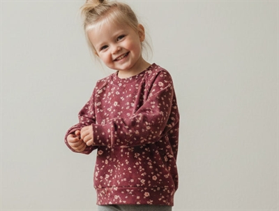 Soft Gallery bluse Galou oxblood red flowery