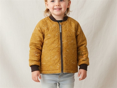 Noa Noa Miniature golden brown termojakke Grace print