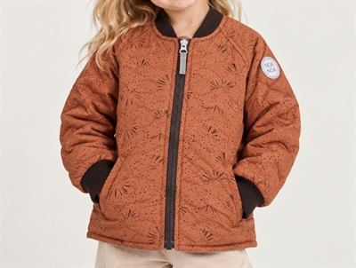 Noa Noa Miniature copper brown termojakke Grace print