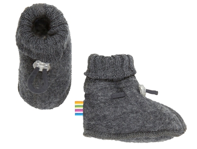 Joha mørkegrå futter i uld med elastiklukning