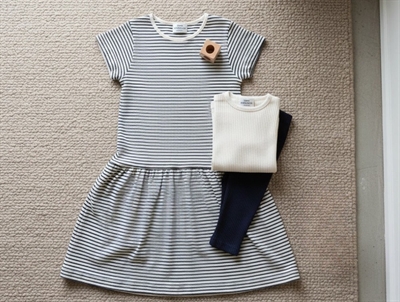 Mads Nørgaard kjole Daisina whitecap gray/black