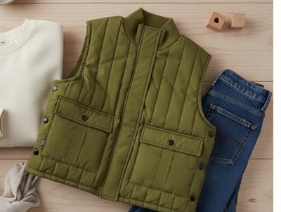 Mads Nørgaard Vibina vest fir green