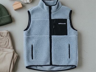 Mads Nørgaard fleecevest Vilads faded denim