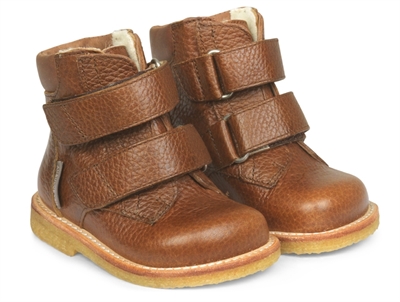 Angulus begynder TEX-støvle cognac set fra siden 