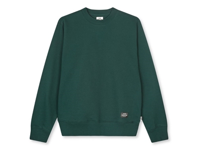 Mads Nørgaard sweatshirt i grøn pine grove set forfra