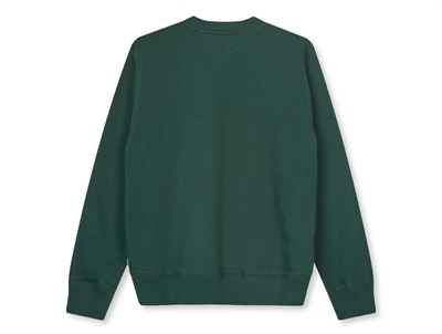 Mads Nørgaard sweatshirt i grøn pine grove set bagfra