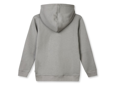 Mads Nørgaard sweatshirt i moon mist set bagfra med hætte