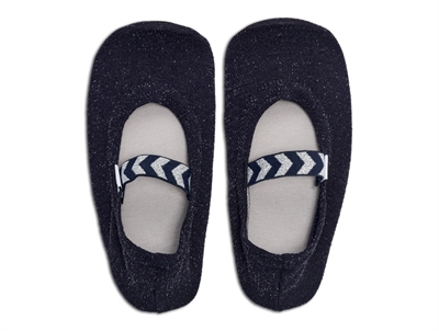 Hummel gymnastiksko sort glitter med elastikrem