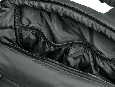 Mads Nørgaard boxy taske i grå indvendige rum