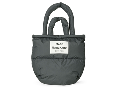 Mørkegrå taske fra Mads Nørgaard med korte og lange hanke