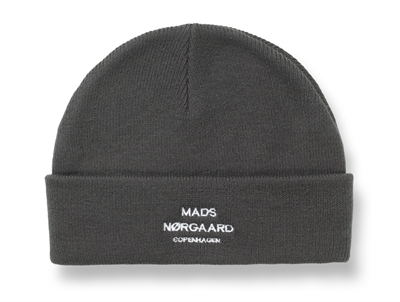 Mads Nørgaard hue i mørkegrå med broderet logo