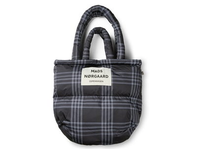 Mads Nørgaard polstret taske med tern i sort og hvid