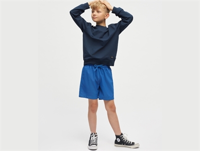 Mads Nørgaard Sandrino shorts blå på model