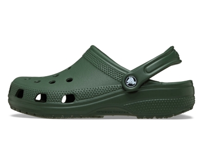 Crocs Classic clog sandal field green med hælrem