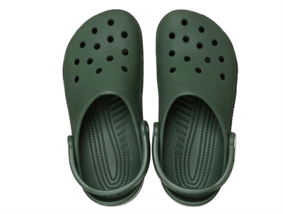 Crocs Classic clog sandal field green med hælrem