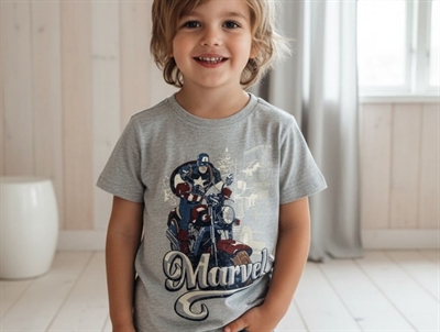 Wheat t-shirt Captain America melange grey