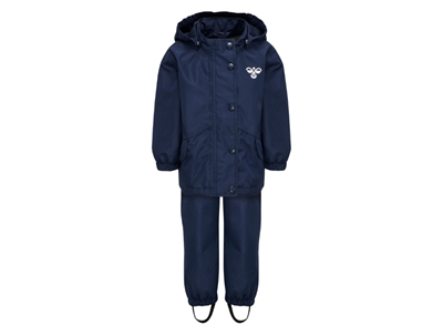 hummel regnsæt i mørkeblå nuance med refleksdetaljer