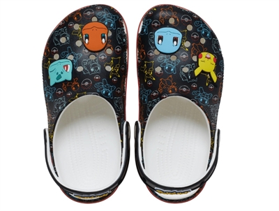 Crocs Pokémon clog sort med print og hælrem