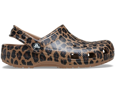 crocs leopard clog brun born