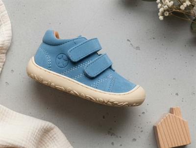 Bisgaard Hale V sko sky med velcrolukning