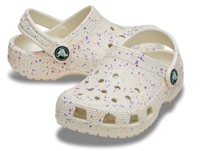 Crocs Classic clog med splatter og hælrem