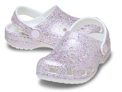 Crocs Classic clog med fantasy glitter og hælrem