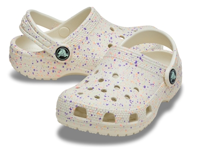 Crocs Classic clog med splatter og hælrem