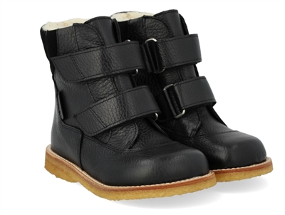 Angulus TEX vinterstøvle sort med uldfoer skrå vinkel