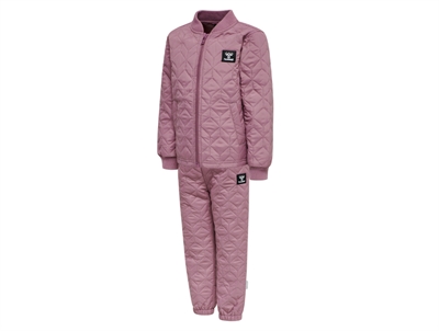 Hummel termosæt i rosa nuance med quiltet mønster