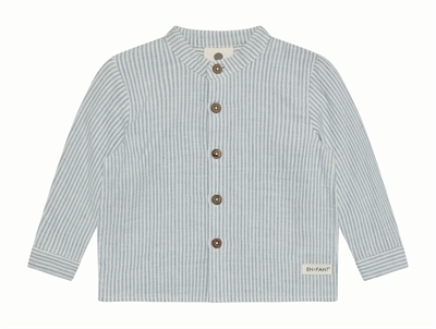 En Fant stribet skjorte i citadel blå i musselin
