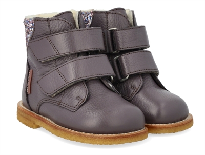 Angulus TEX begyndersko lavender med pastel glitter set fra siden