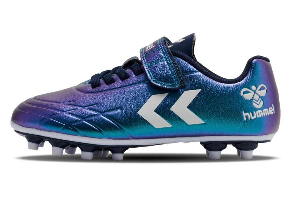 Hummel Top Star Fodboldstøvler Grøn Multicolor Med Velcro - Str. 25