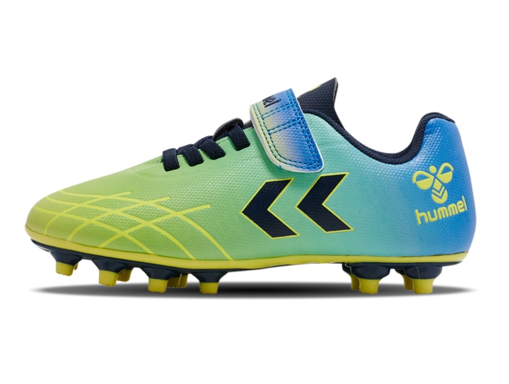 Hummel Top Star Fodboldstøvler Lime Med Velcro - Str. 34
