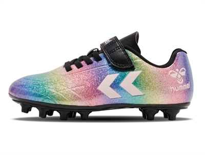 Hummel Top Star fodboldstøvler regnbue med velcro