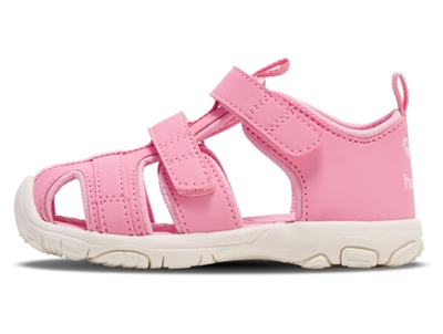 Hummel sandal lyserød med lukket tå og velcro