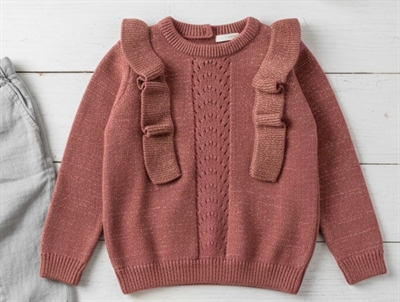 En Fant pullover withered rose glitter