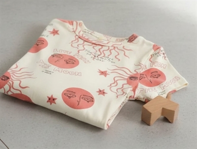 Mini Rodini t-shirt pink moon and sun