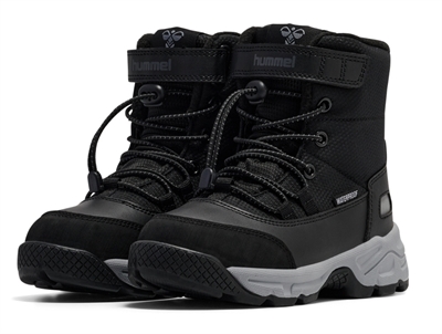 Hummel Snow Boot Tex vinterstøvler sort med snøreluknin