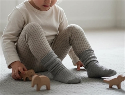 MP light brown melange leggings bomuld