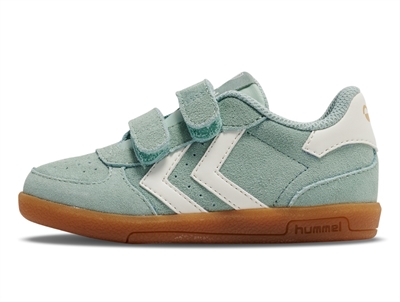 Hummel Victory Suede II Infant sneakers frosty green med velcro